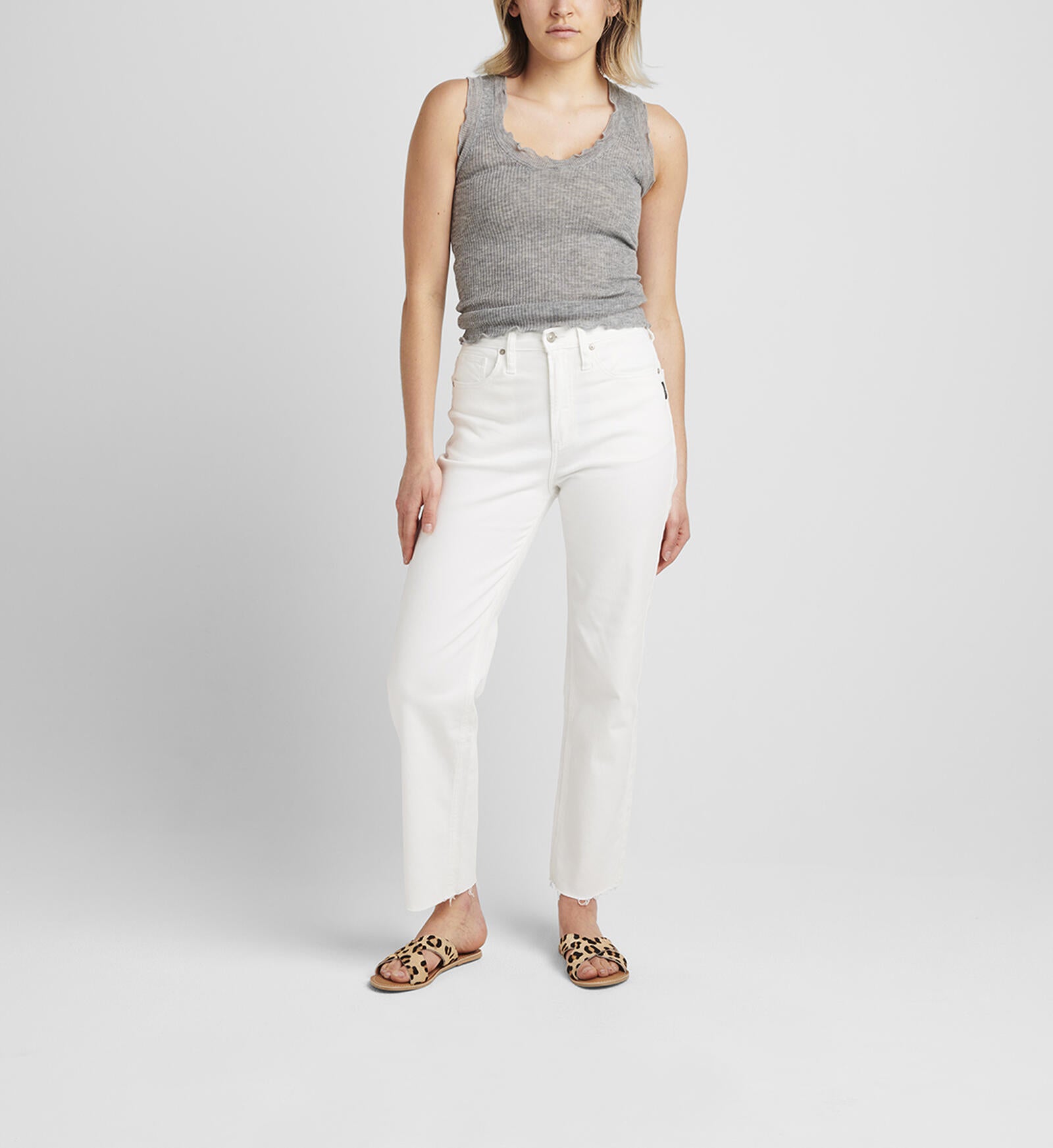 Silver Jeans Highly Desirable Straight Leg Jean WHITE