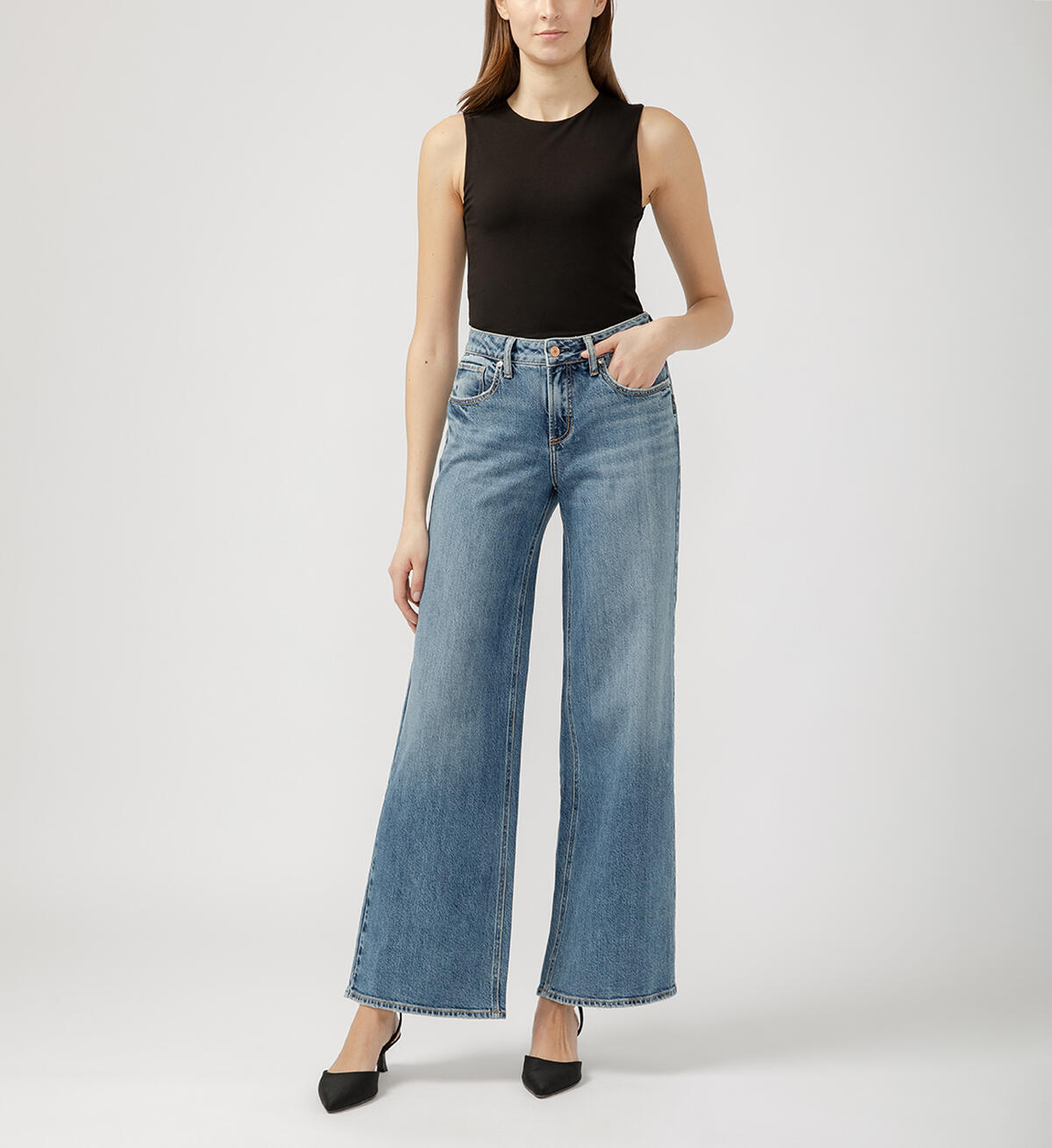 Silver Jeans Suki Mid Rise Wide Leg Jeans 376