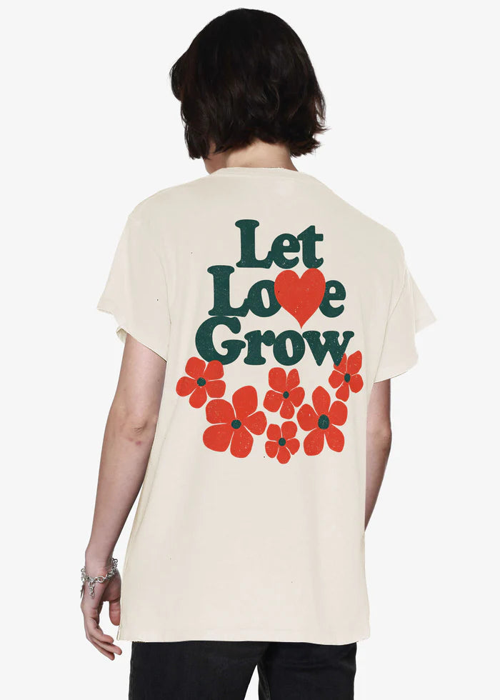 Girl Dangerous Let Love Grow Vintage Tee NAT