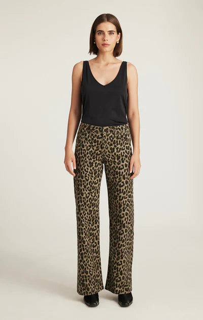 Mavi Sabrina Wide Leg Jeans GREEN LEO