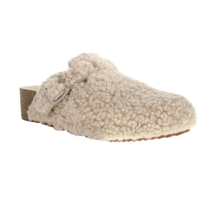 Dirty Laundry Magnolias Sherling Mules CRM