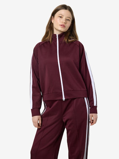 Noisy May Jenna Zip Up Trackie WINE