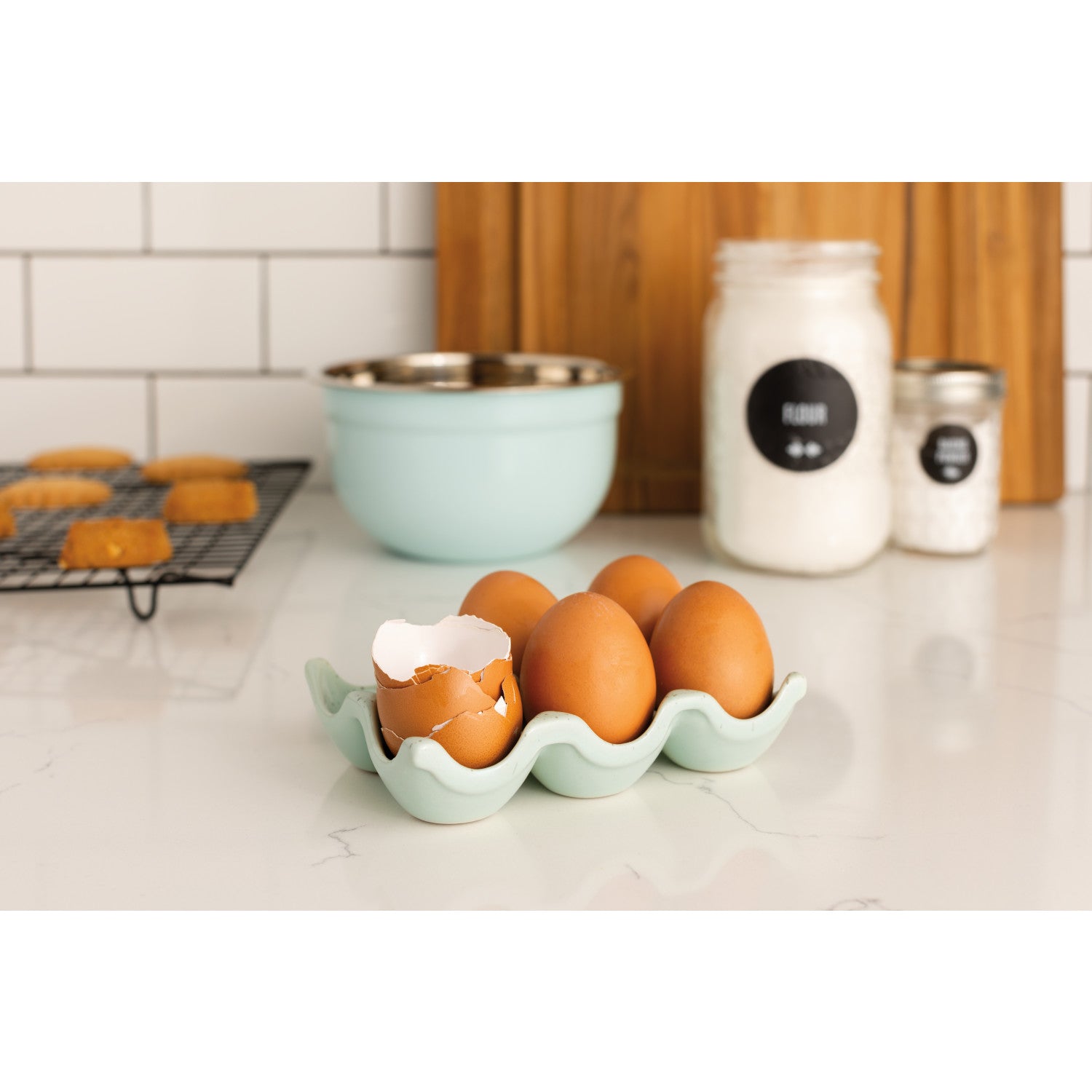 Danica Speckle Egg Crate Robins Egg