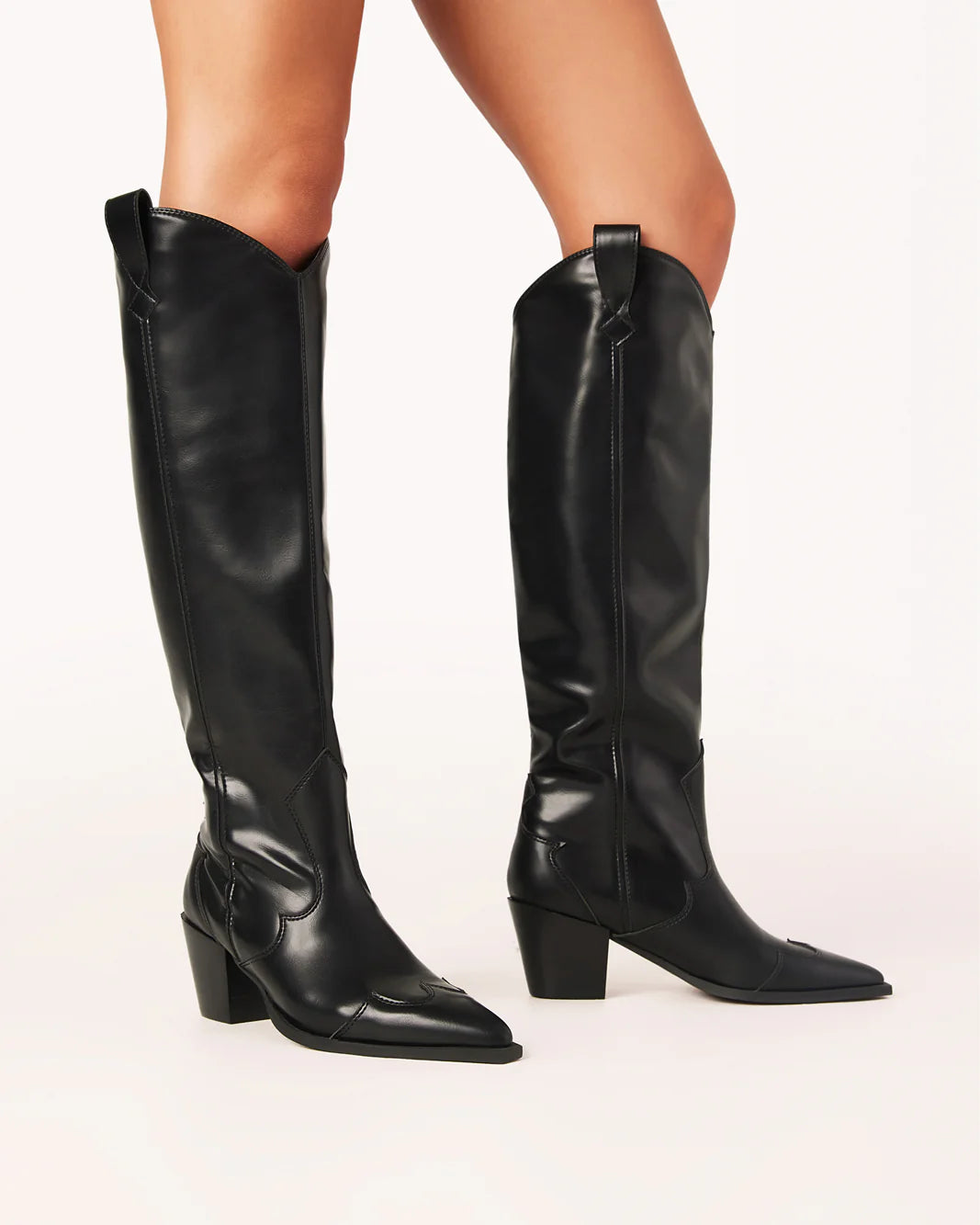 Billini Oceane Tall Western Boot BLK