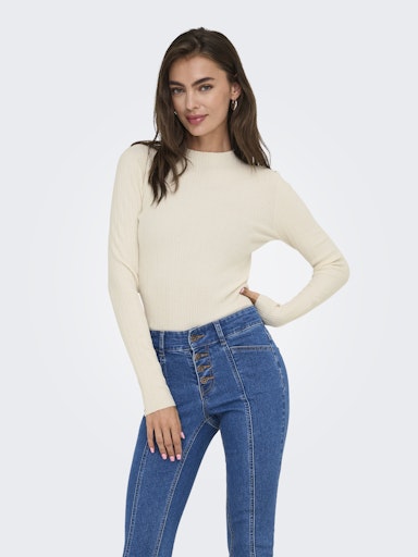 ONLY Coco Life L/S Ribbed Mock Neck Top