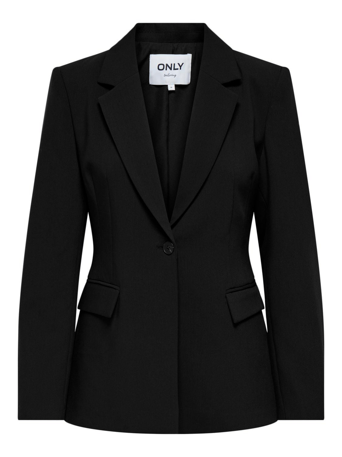 ONLY Raven Life Hourglass 1 Button Blazer BLK