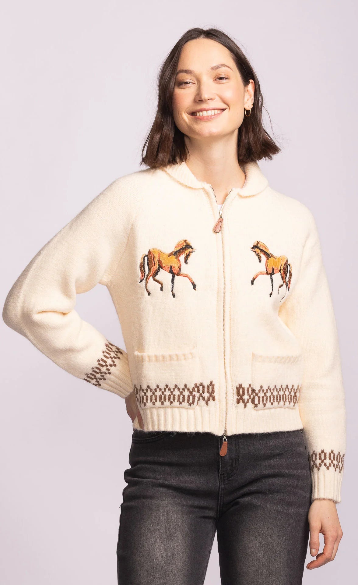 Pink Martini Capelle Horse Cardigan BGE