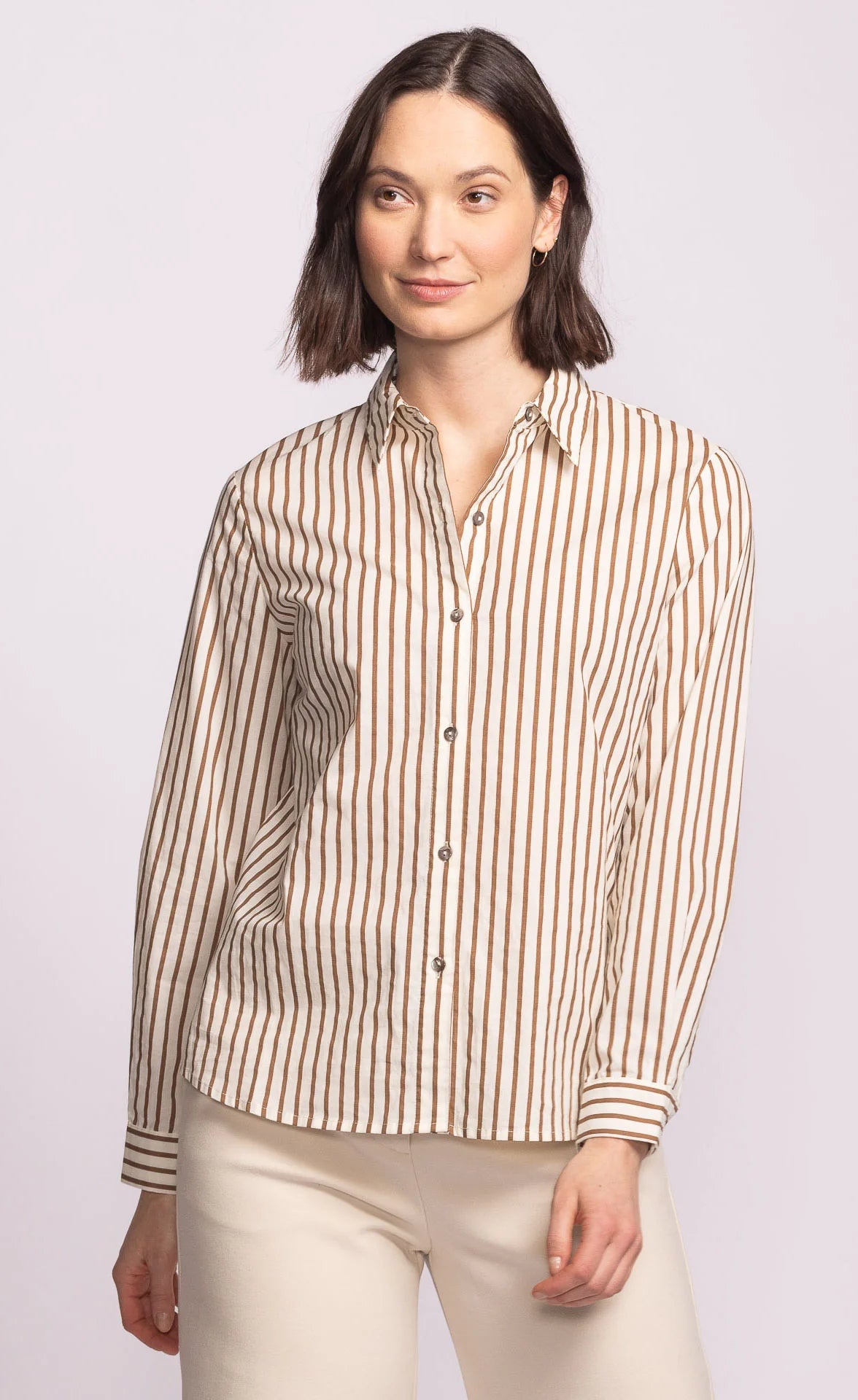 Pink Martini Sapphire Stripe Top BRN