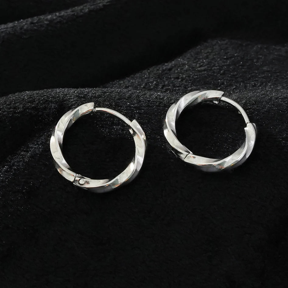 Hackney Nine Sayulita Twisted Hoops SIL