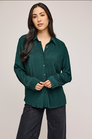 Gentle Fawn Sheila L/S Button Front FOREST