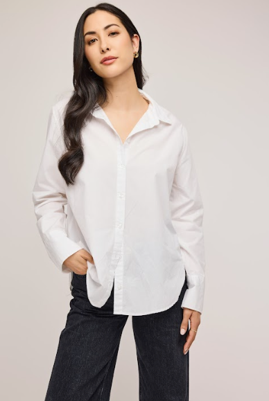 Gentle Fawn Valencia Button Front L/S Top WHT