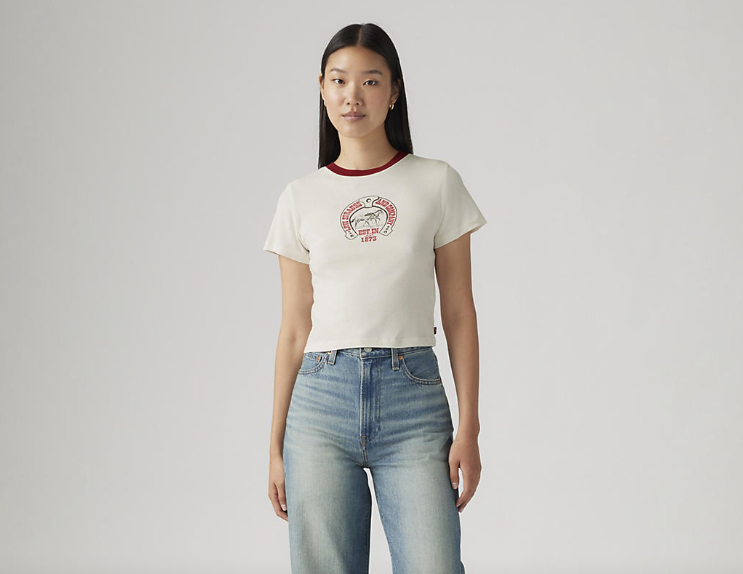 Levi's Sporty Horseshoe Sugar Tee WHT