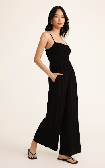 Z Supply Beachside Jumpsuit BLK