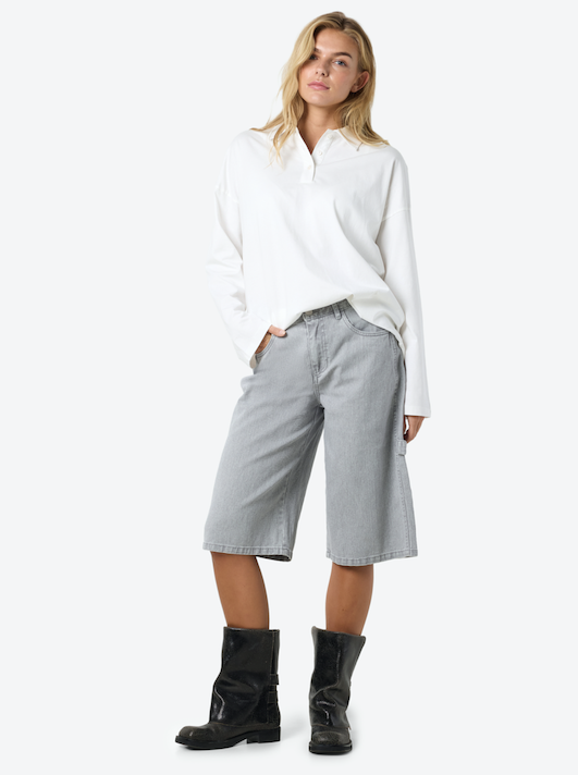 Noisy May Sonya Balloon Shorts LT GRY