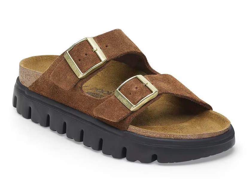 Birkenstock Arizona Chunky Suede DARK TEA/BLK
