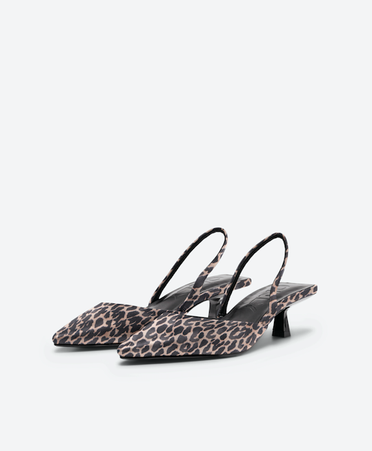 ONLY Coco Satin Sling Back Heel LEO