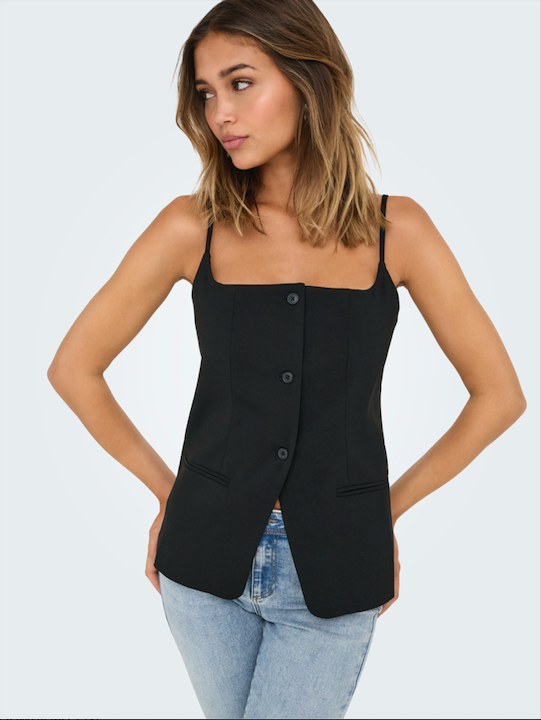 ONLY Adora Strap Vest Top BLK