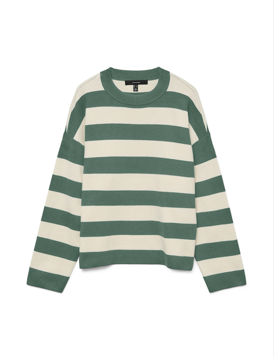 Vero Moda Silje Stripe Flat Knit Sweater