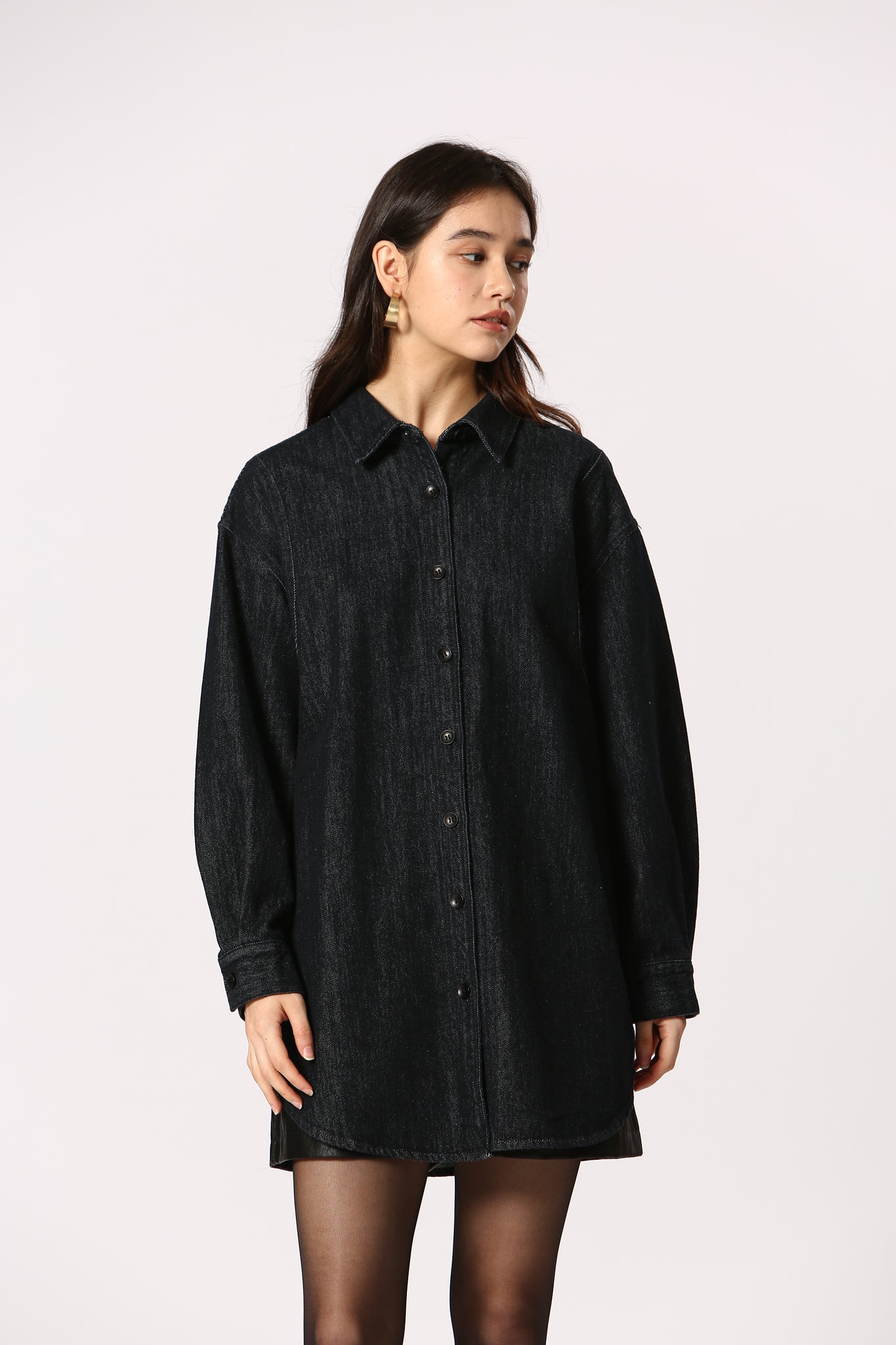 Korner Karim Oversized Button Front DNM