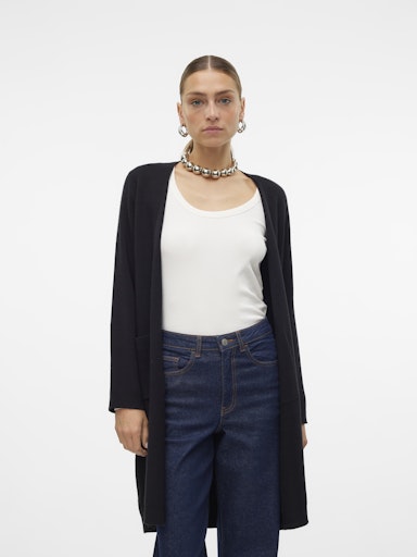 Vero Moda Saba Open Front Cardigan BLK