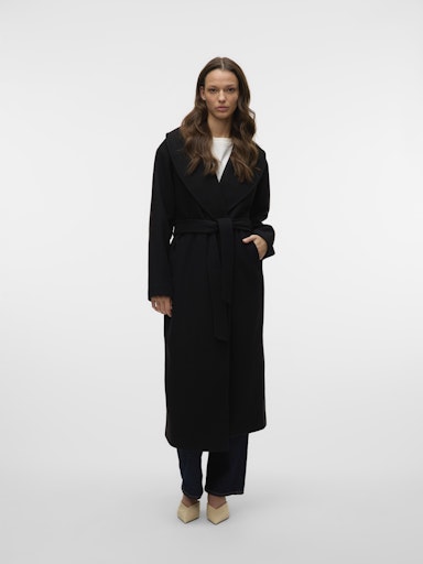 Vero Moda Anne Bergen Extra Long Coat BLK