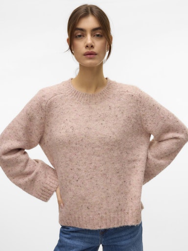 Vero Moda Ingrid O Neck Sweater PINK DOGWOOD