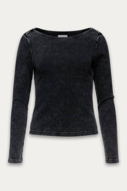 Kuwalla Harriet Boatneck Long Sleeve VINT BLK