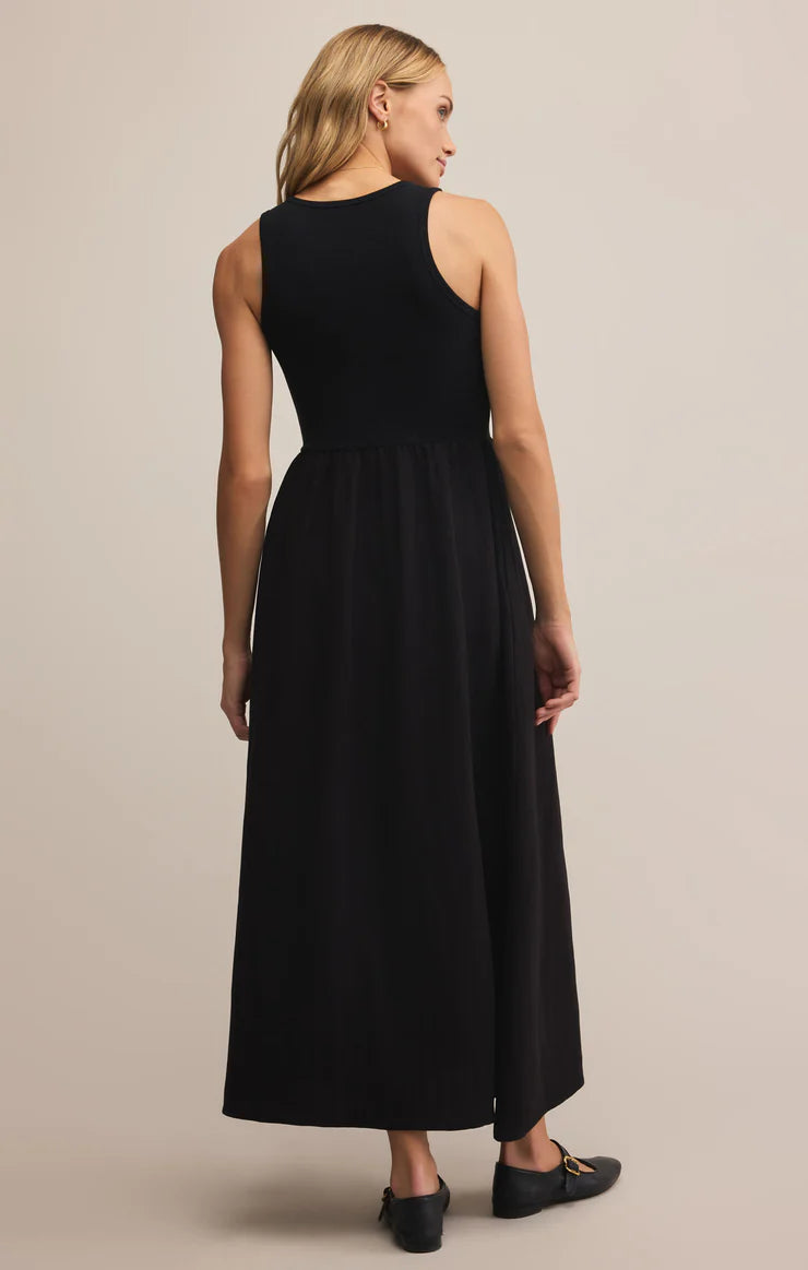 Z Supply Charlotte Midi Dress BLK