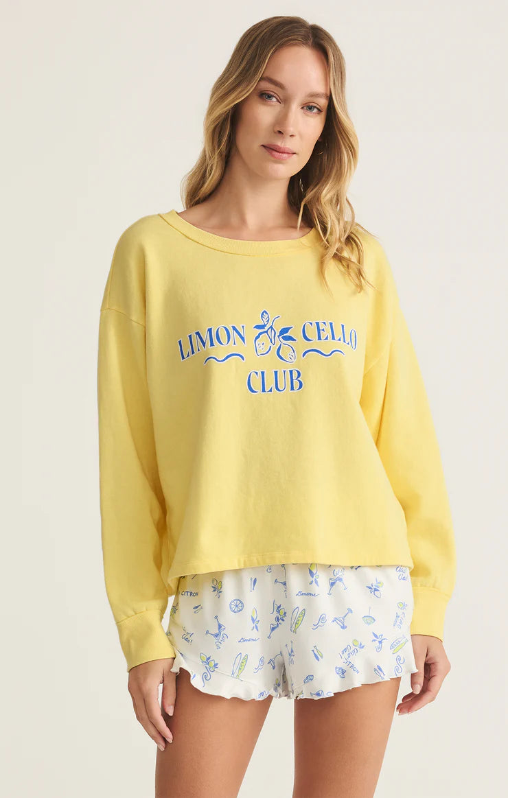 Z Supply Limoncello Sweatshirt LEMONADE
