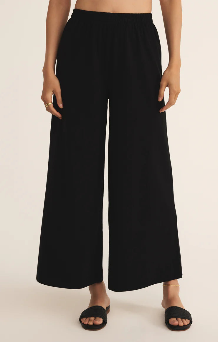 Z Supply Scout Jersey Flare Pant BLK