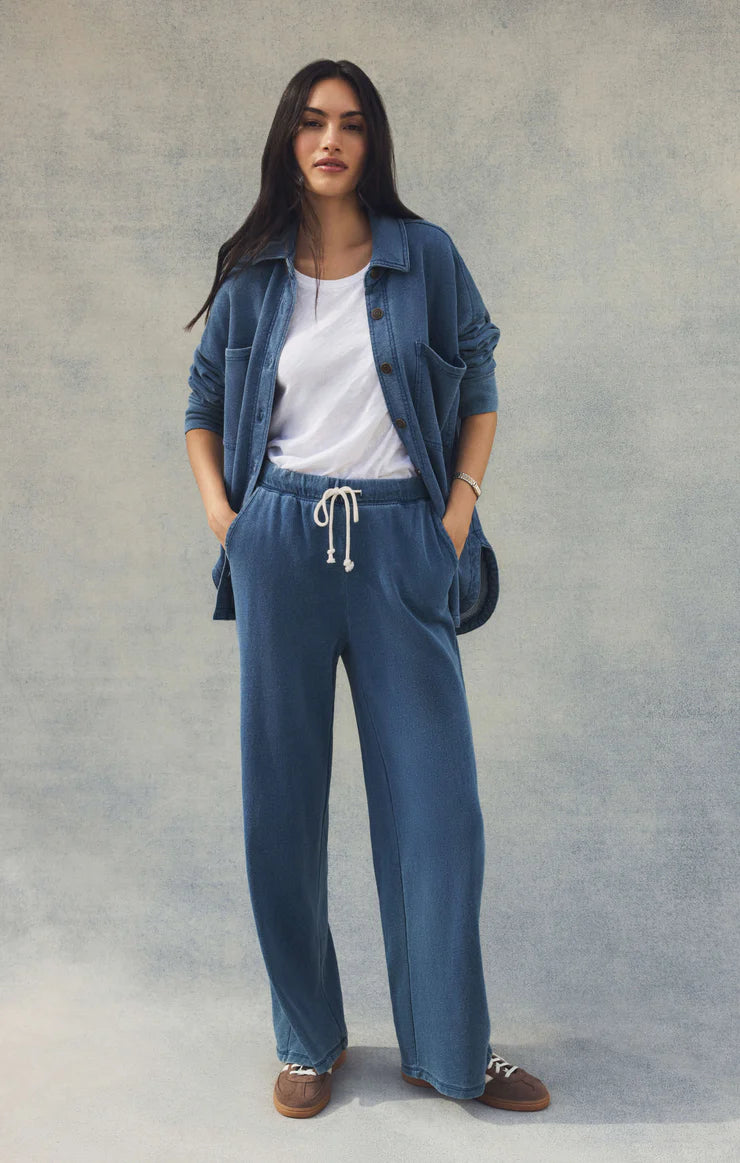 Z Supply Hunter Knit Denim Pant VINT INDIGO
