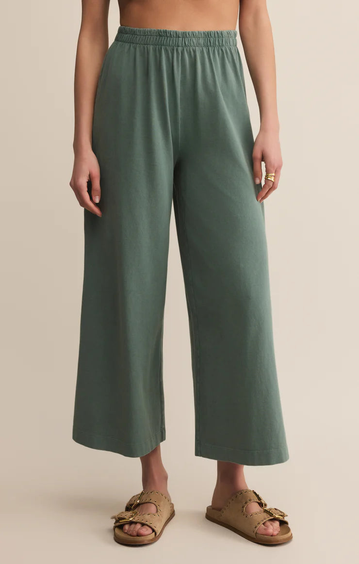 Z Supply Scout Jersey Crop Pant HUNTER GRN