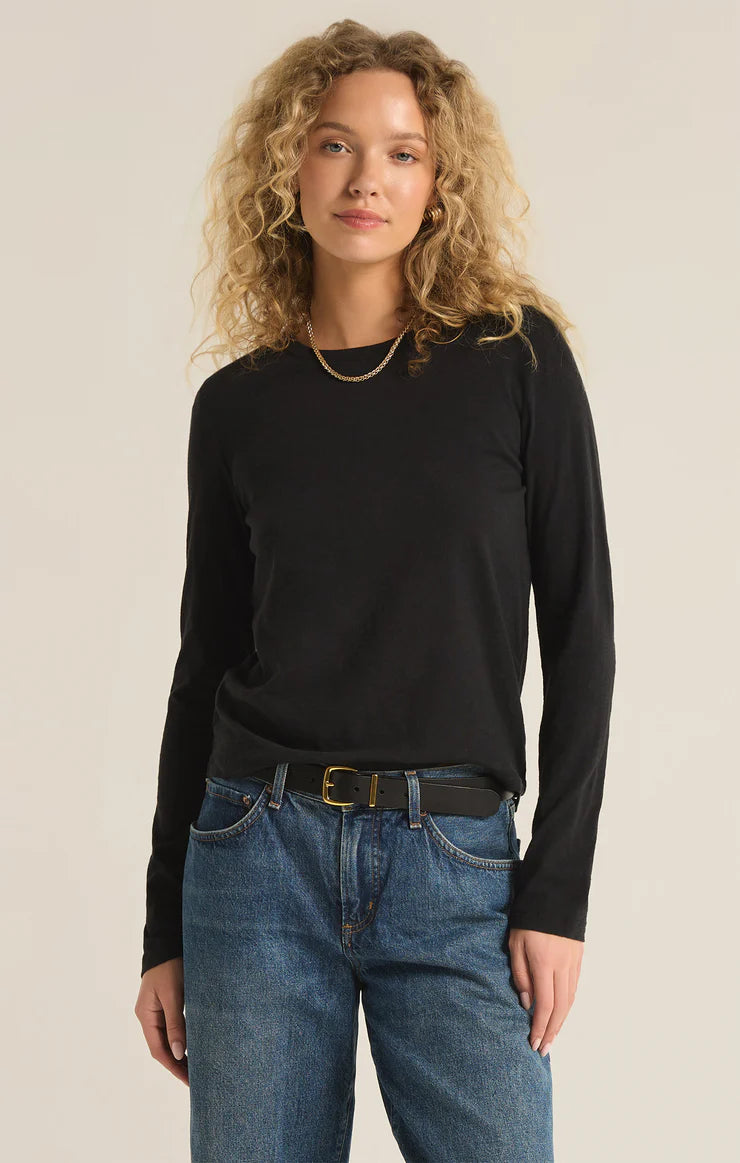 Z Supply Modern Slub LS BLK