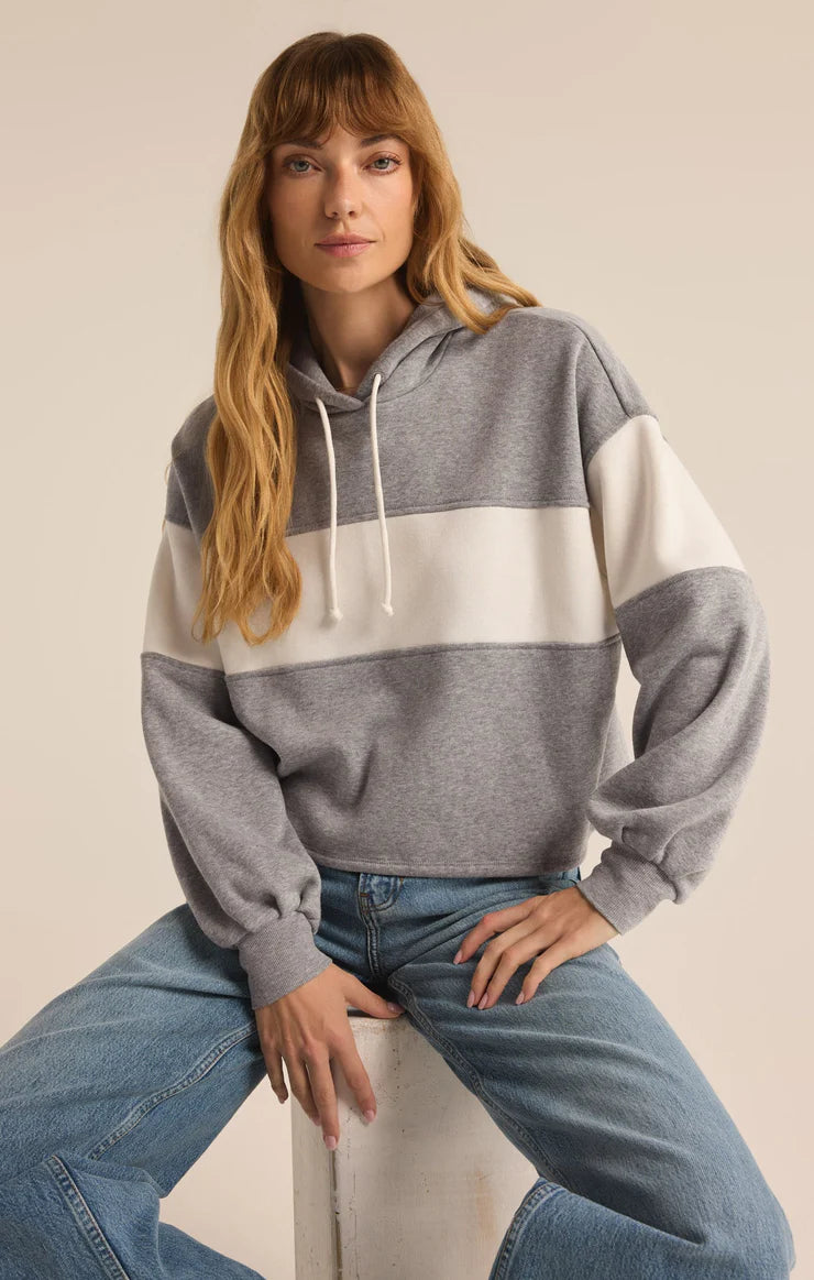 Z Supply Landing Colorblock Sweatshirt GRY