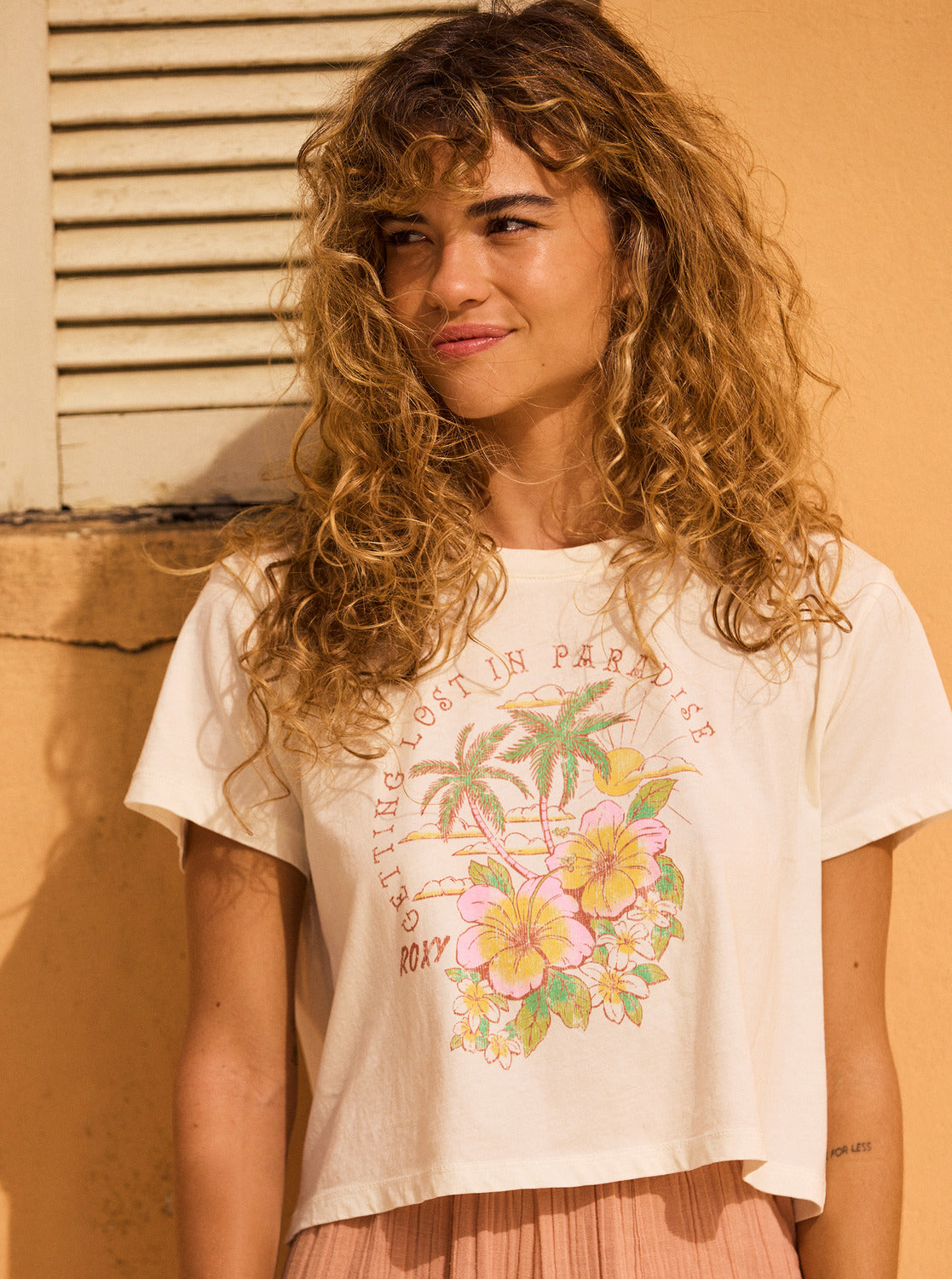 Roxy Hibiscus Paradise T-Shirt WHT