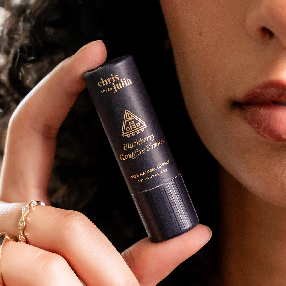 Poppy & Pout Chris Love Julia Blackberry Campfire S'Mores Lip Balm