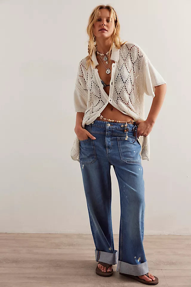 Free People Palmer Cuffed Jeans 100 YEARS