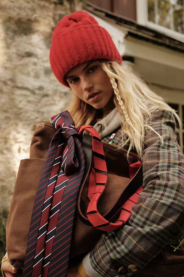 Free People Coastline Beanie RED