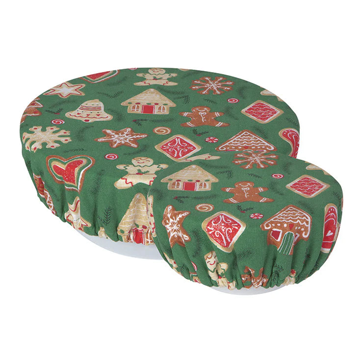 Danica Xmas Cookies Bowl Cover Set 2pk