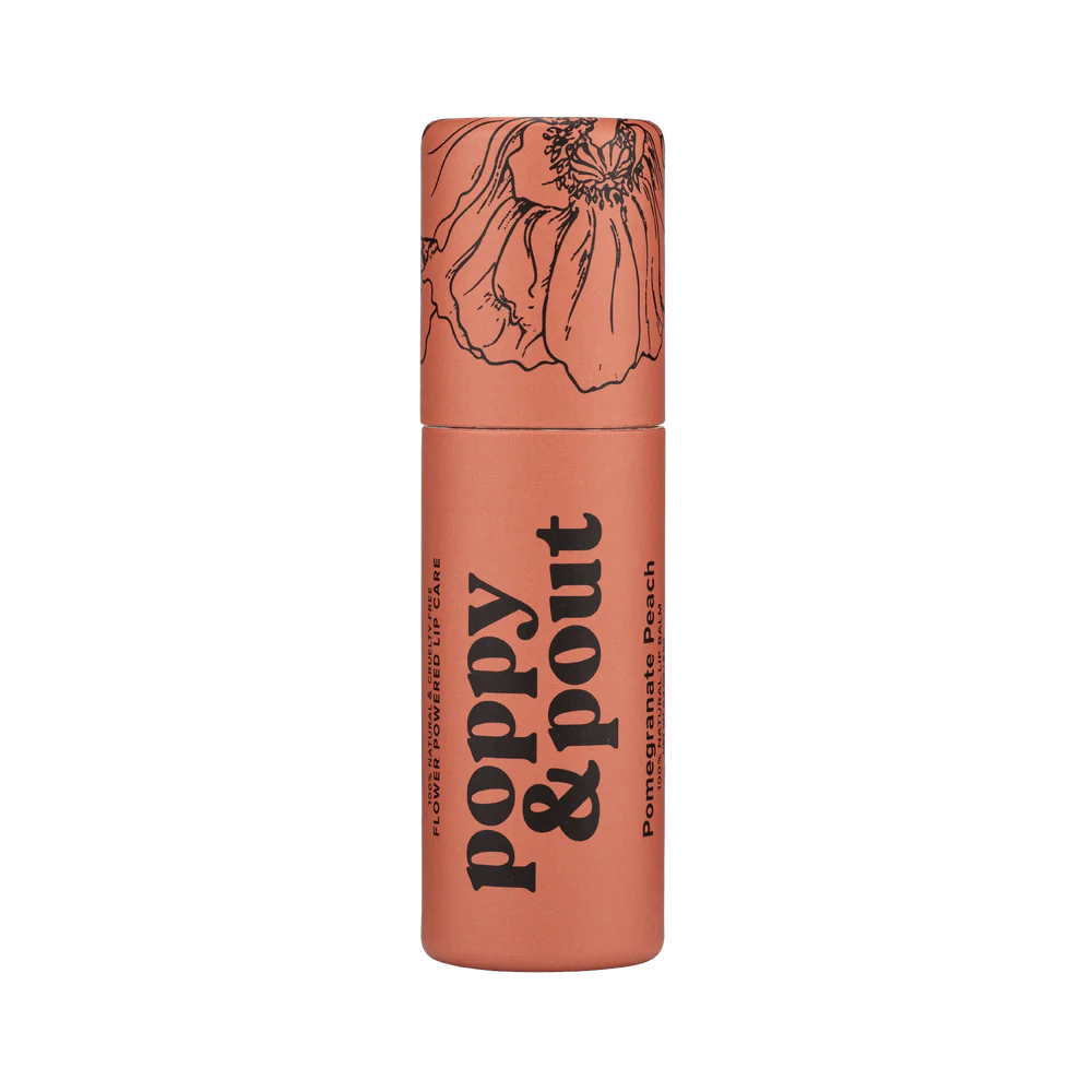 Poppy & Pout Pomegranate Peach Lip Balm