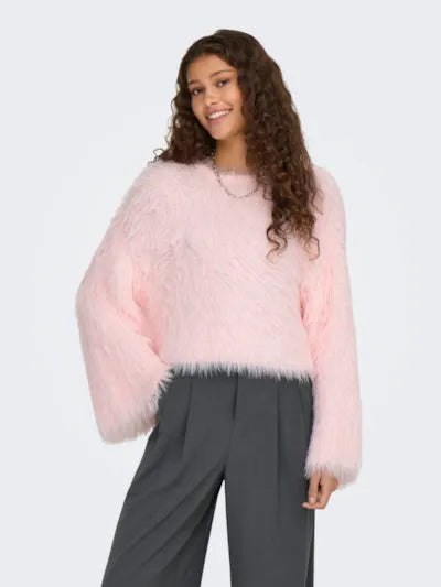 ONLY Fiona Long Sleeve Fuzzy Sweater