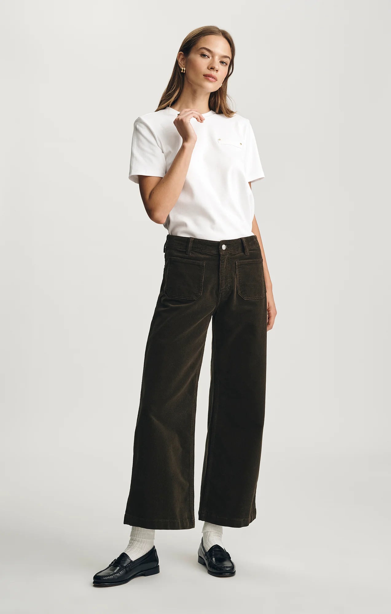 Mavi Jeans Paloma Wide Leg Cord DOLLAR BILL