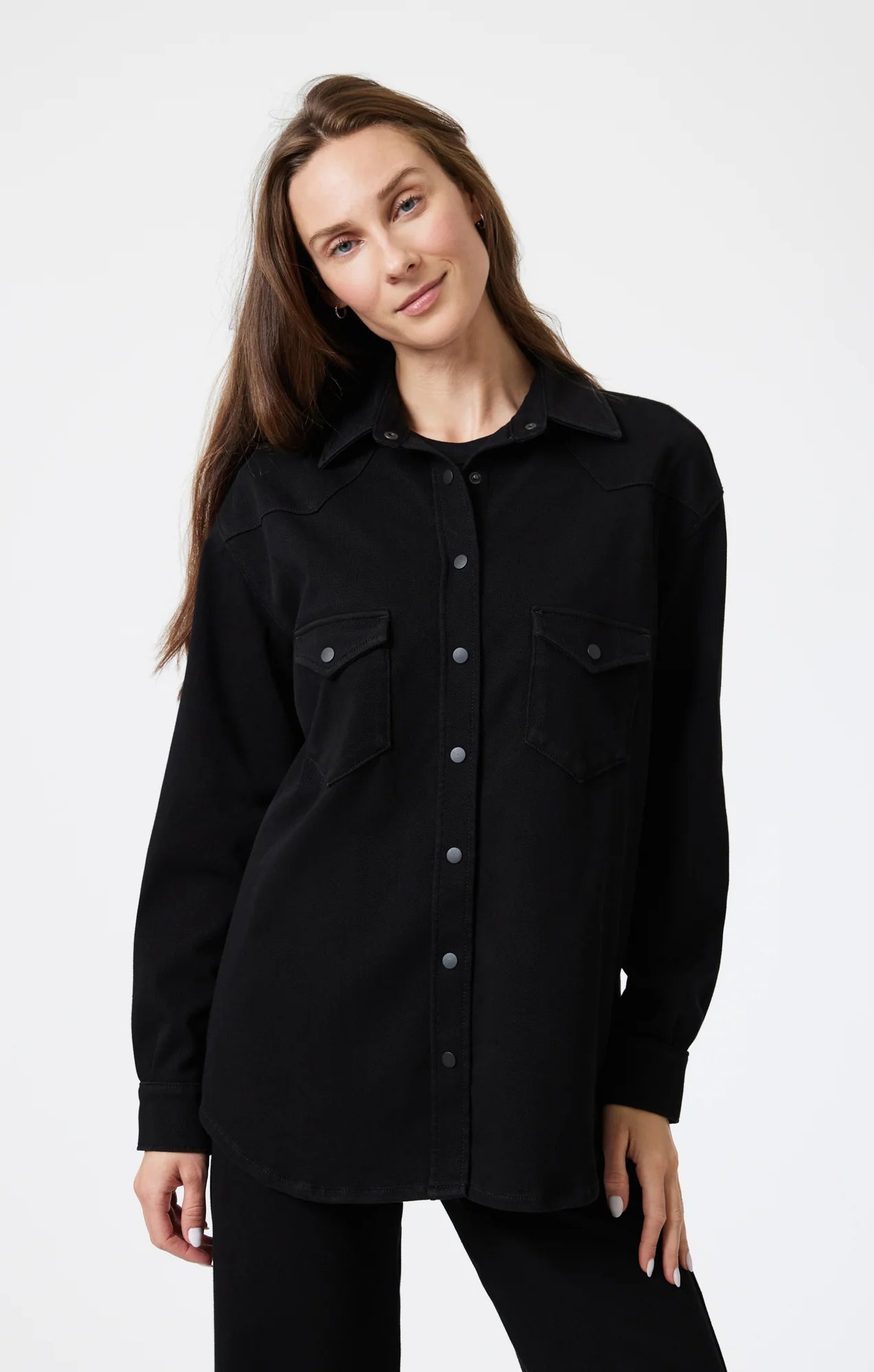 Mavi Jeans Patricia Denim Shirt BLK