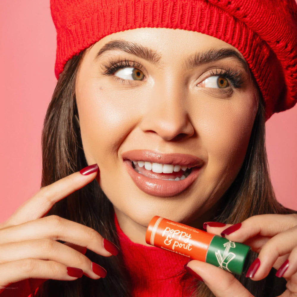 Poppy & Pout Holiday, Sugared & Spiced Lip Balm