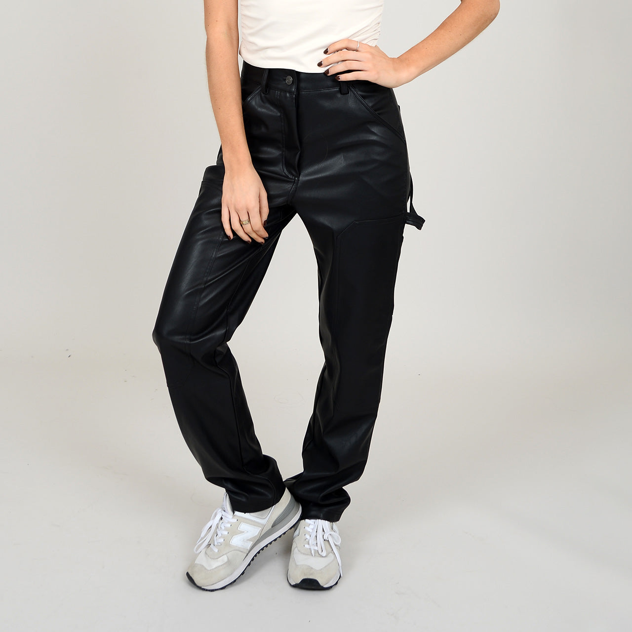 RD Style Carmine Leather Pant BLK