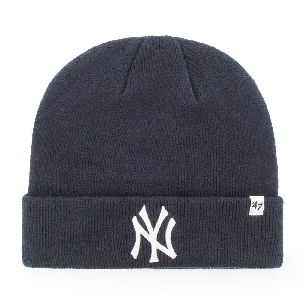 '47 Brand NY Raised Cuff Knit Hat BLK