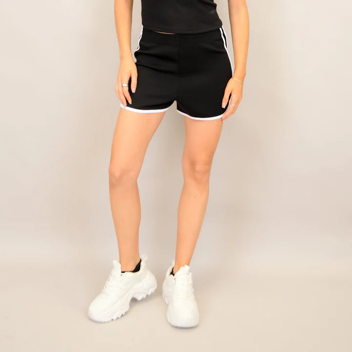 RD Style Jordi Pull On Shorts BLK/WHT