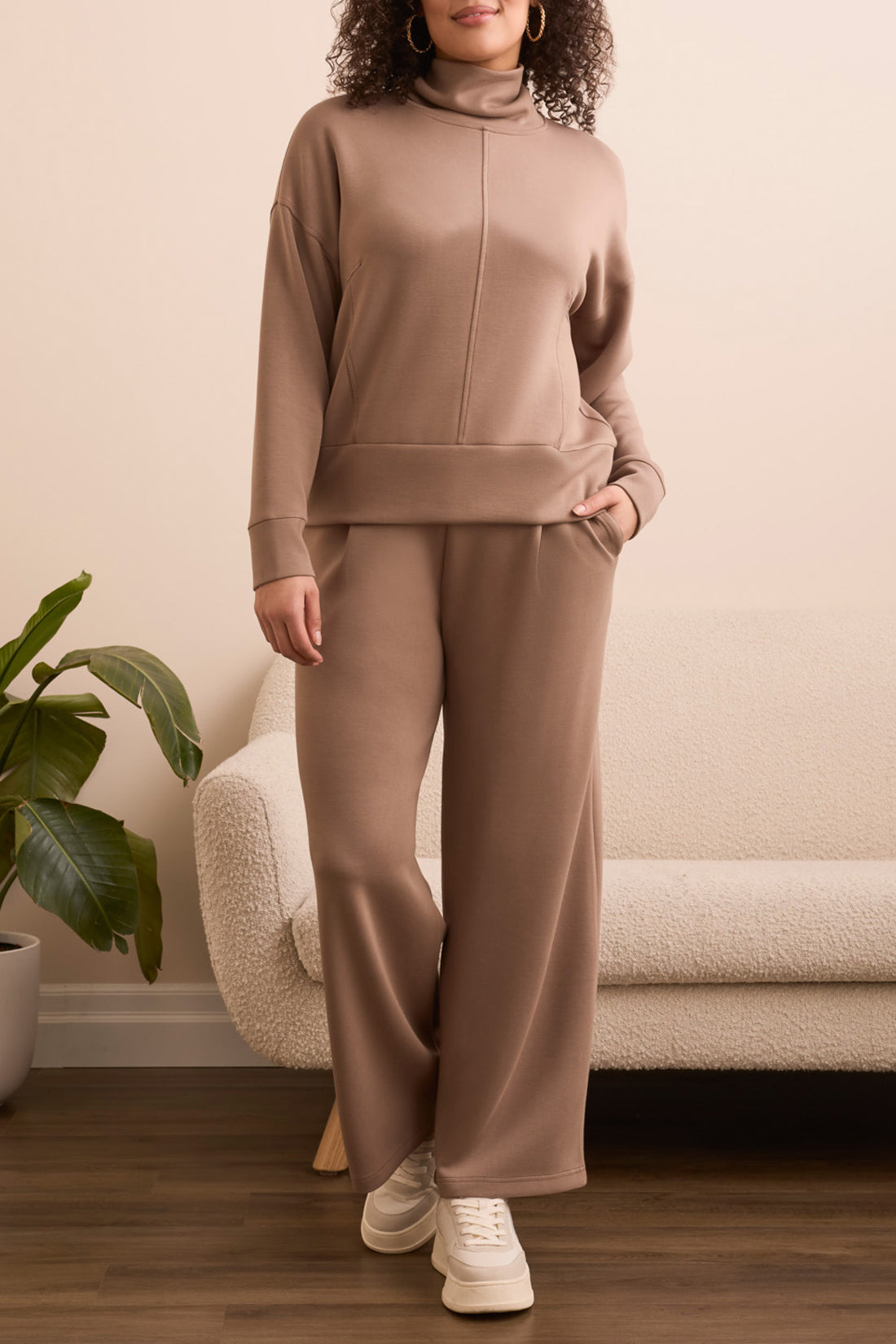 Tribal Funnel Neck Sweatshirt FOSSIL