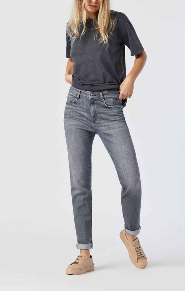 Mavi Jeans Kathleen Slim Boyfriend Jeans SMOKE BRUSHED