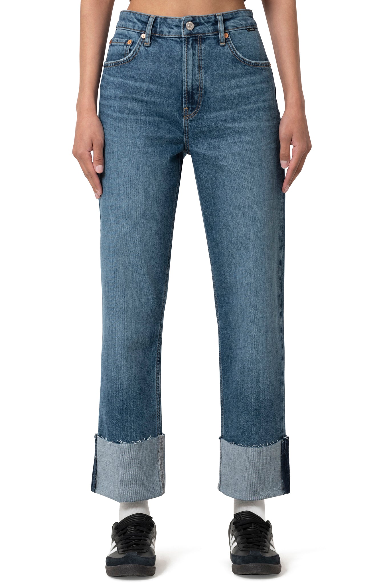 Mavi Jeans Savannah Cuffed Straight Leg Jeans CLASSIC BLUE